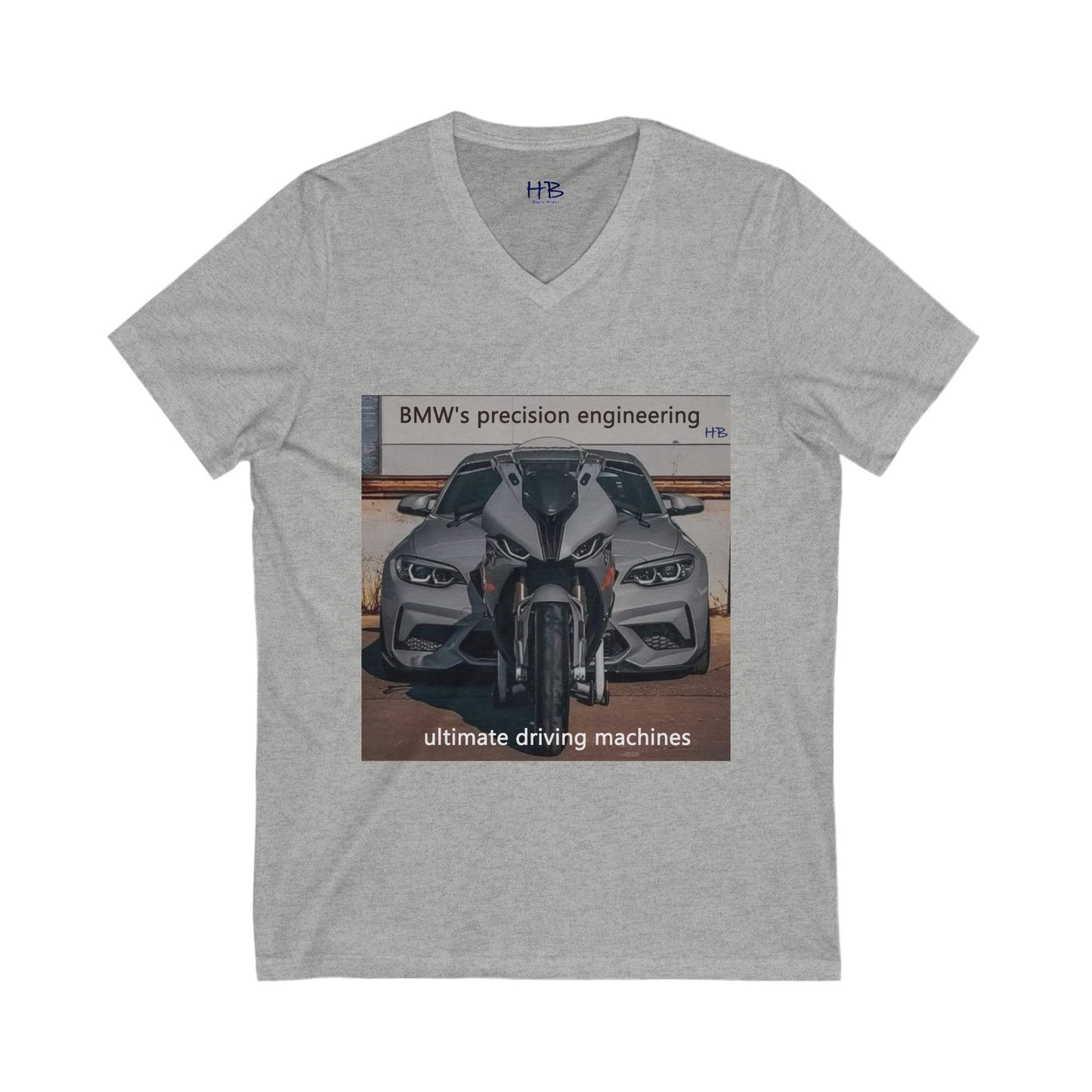 BMW ultimate driving machine (Unisex Jersey Short Sleeve V-neck - Comfortable Everyday Wear)