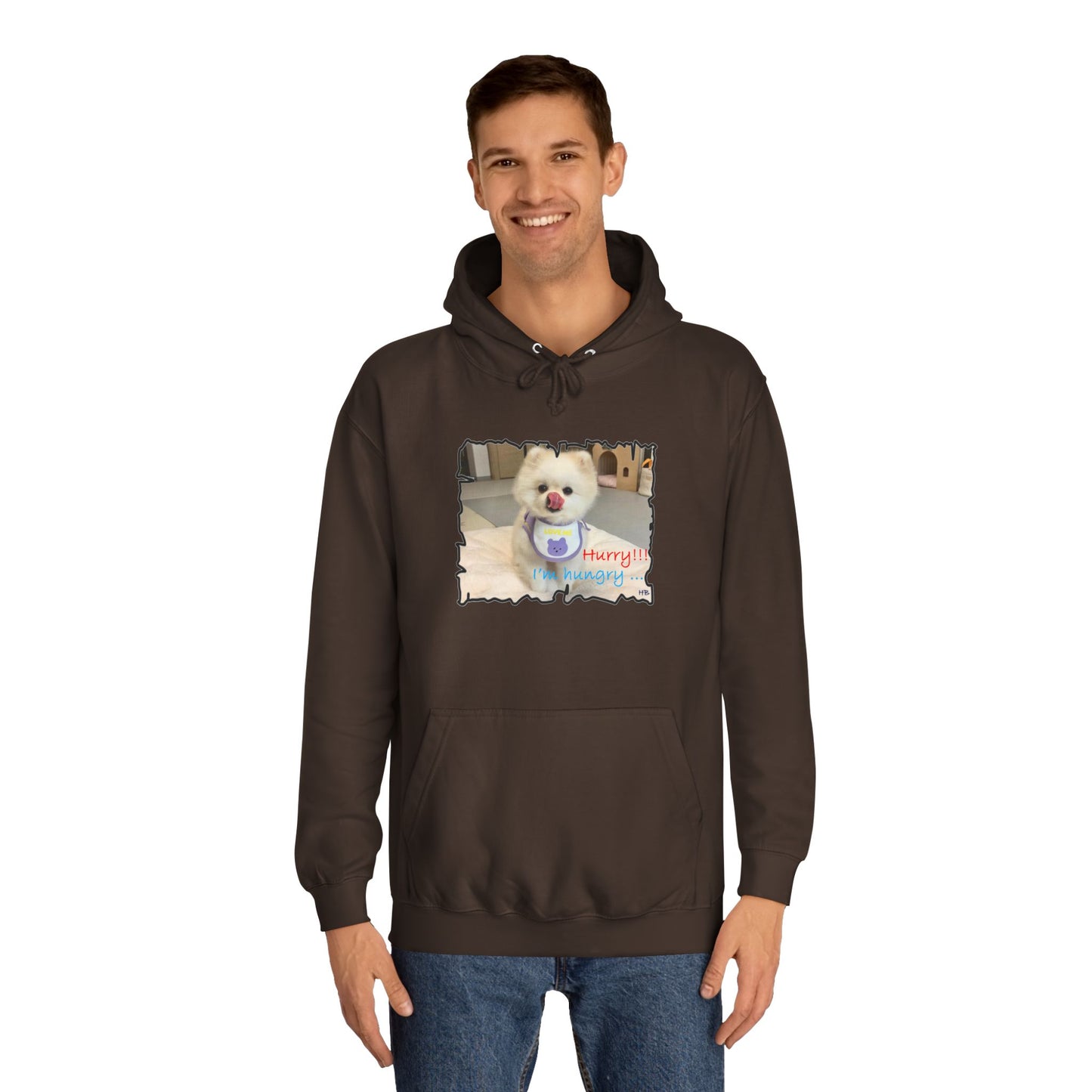 Bichon Maltese "Hurry, I'm hungry!!!" (Hoodie - Cozy and Durable)