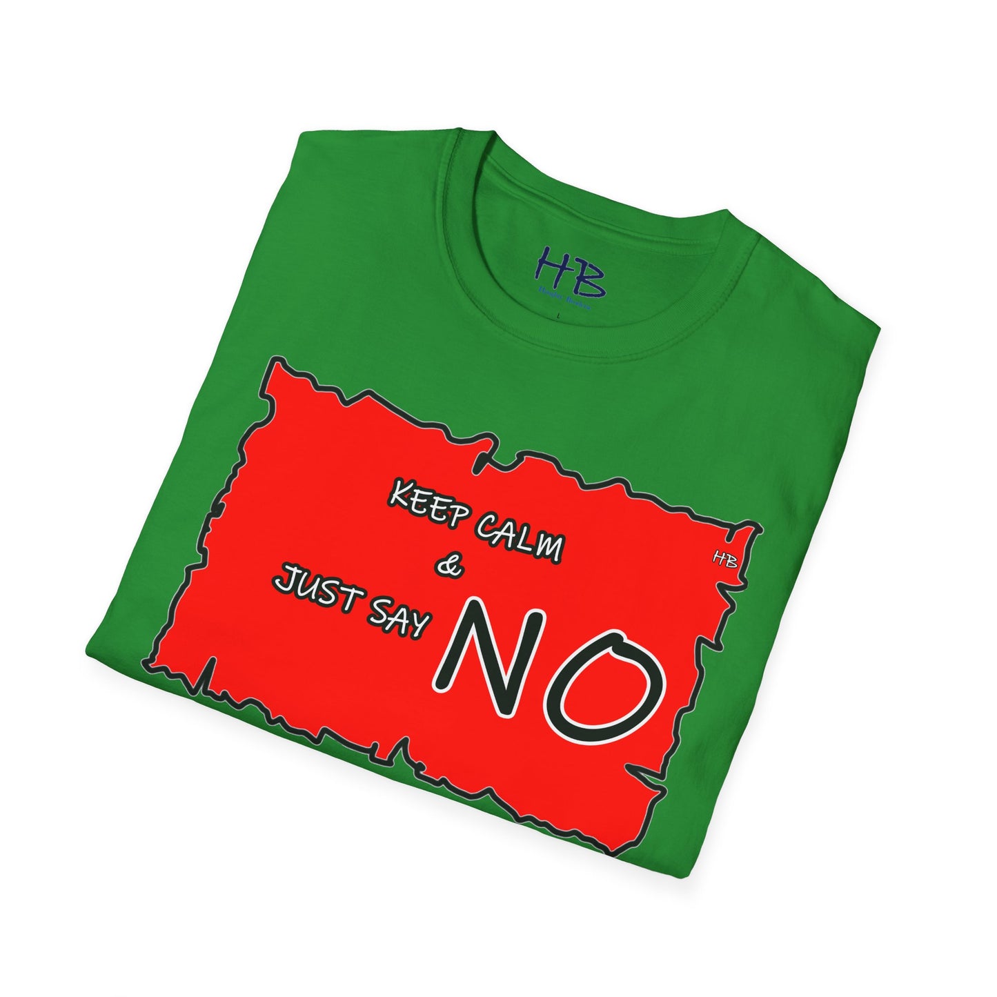 The Fearless Bold Red Attire with a Powerful Message; The 'NO' Declaration