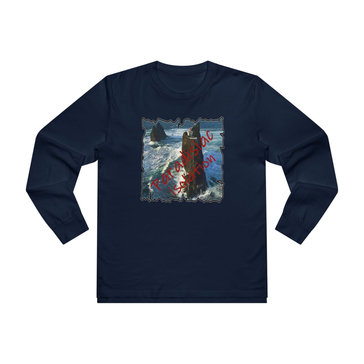 Serene Paradisiac Isolation (Men's Base Longsleeve Tee - All-Season Wear)