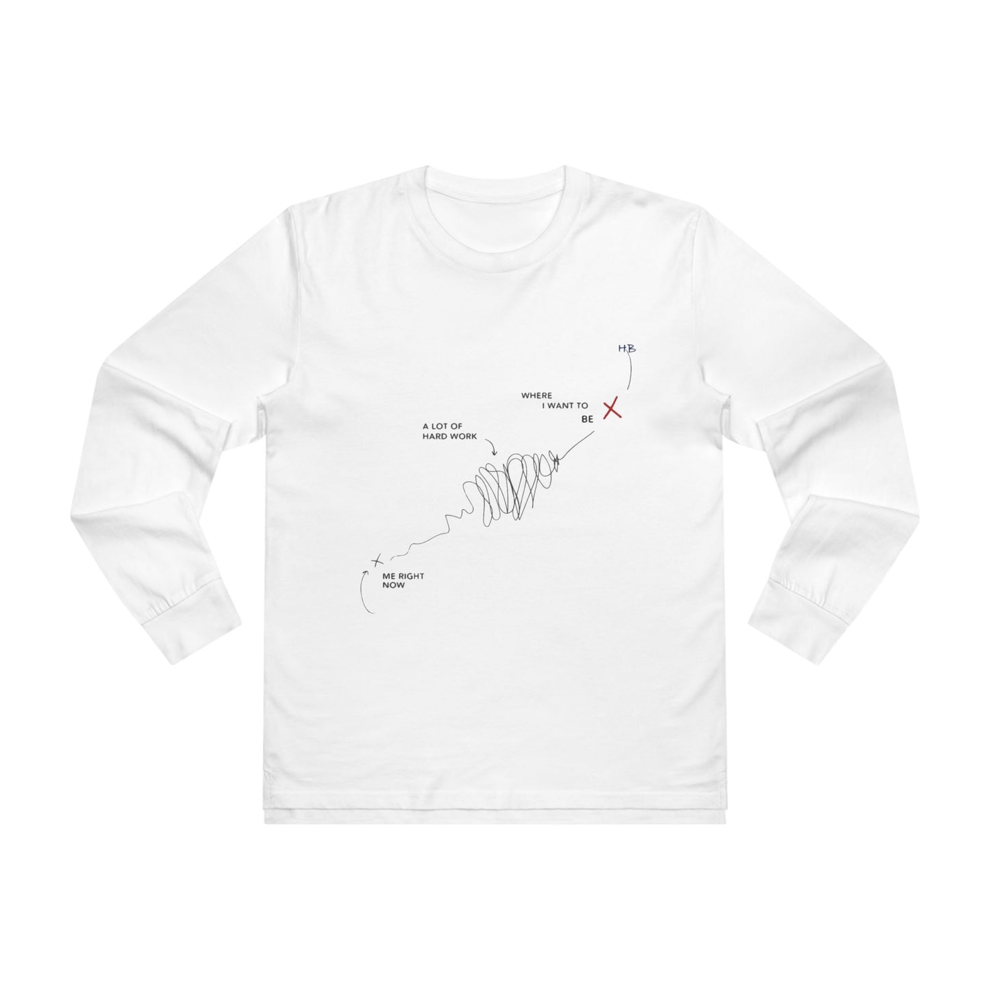 Triumph Trail Journey to Success with No Pain, No Gain (Men's Base Longsleeve Tee - All-Season Wear)