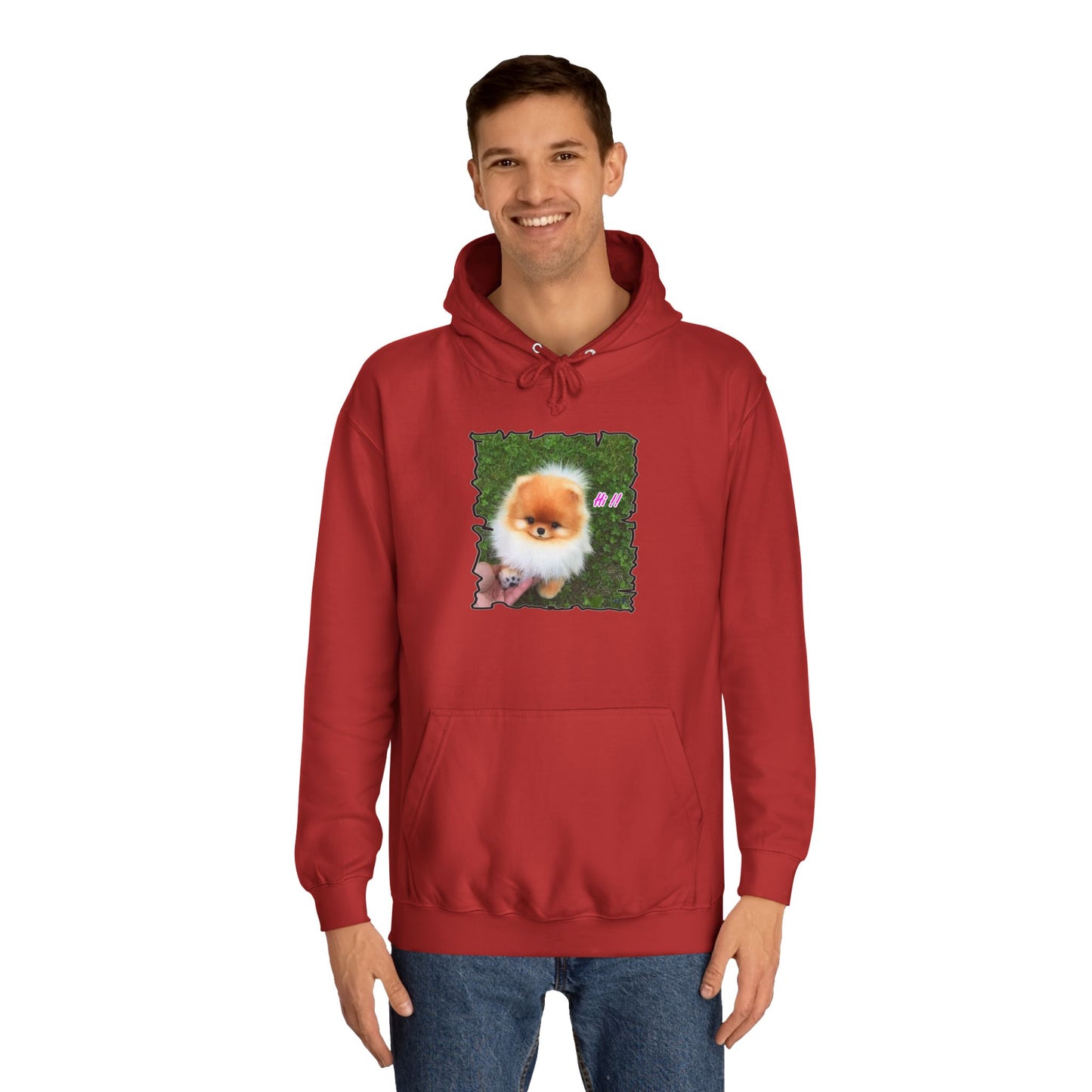 "Hi !!" Tiny adorable Bichon Maltese (Hoodie - Cozy and Durable)