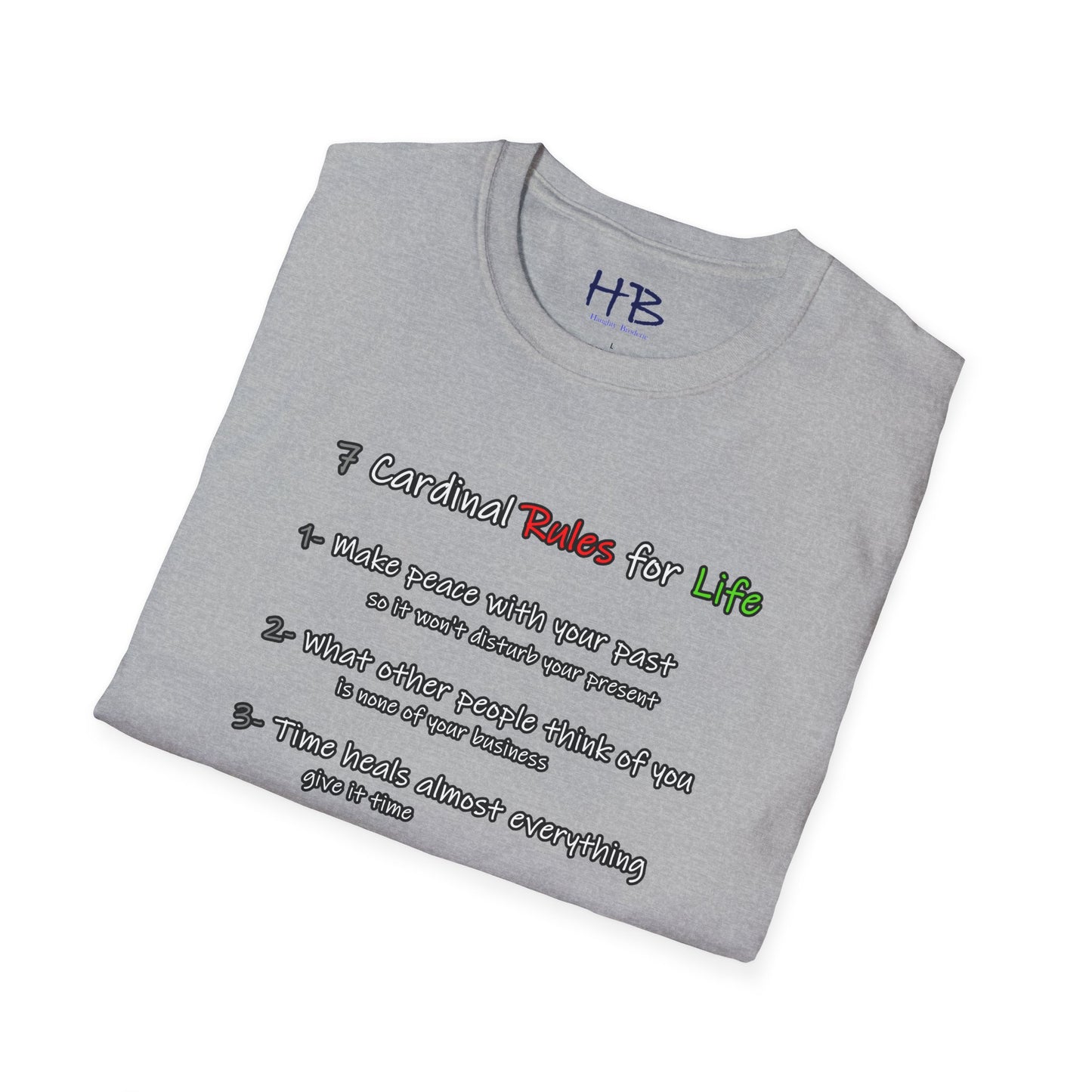 The 7 Walking Wisdom-Infused Life Rules Commemorative; Rule-By-Rule Life's Principles Woven into Fashion