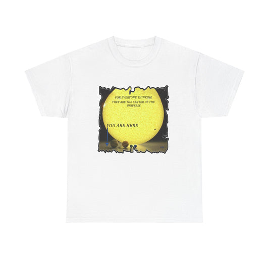 Center of the universe Reality Check using Galactic Humor