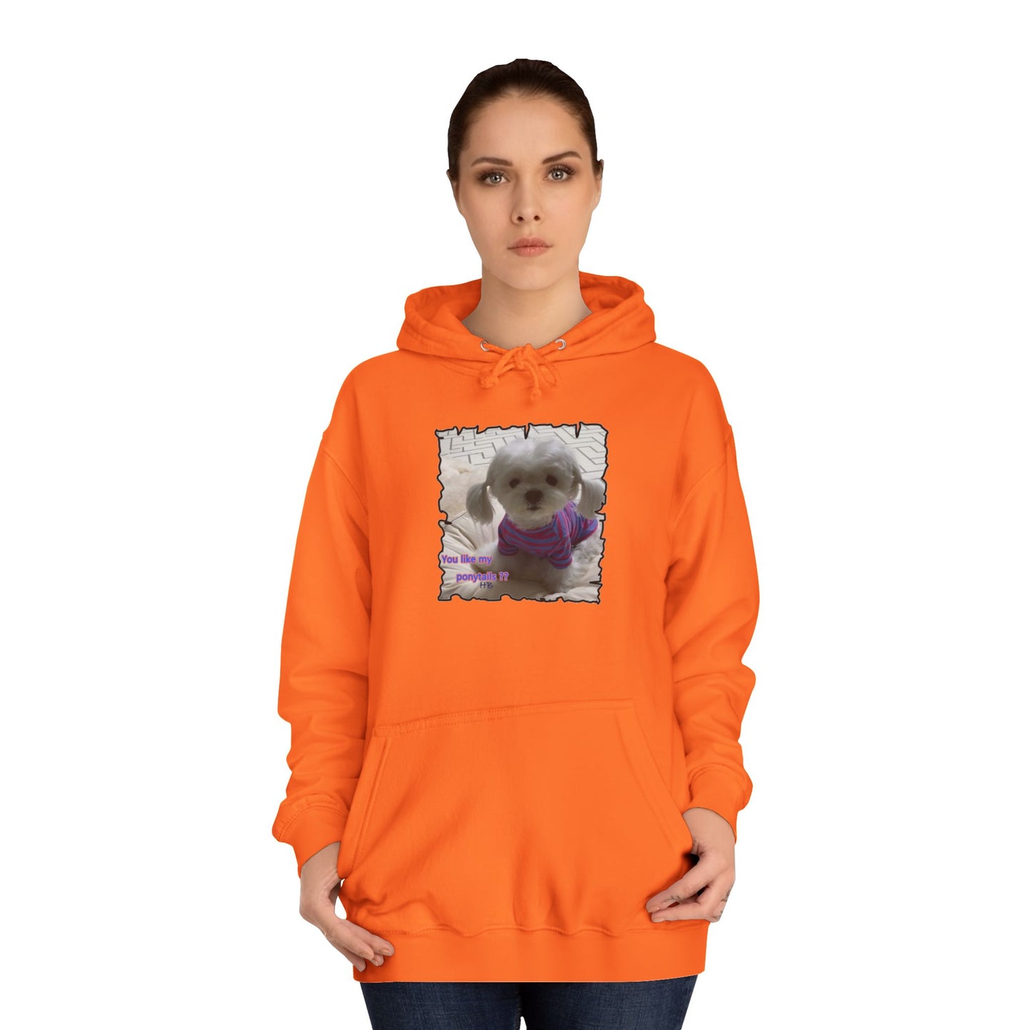 Bichon Maltese extra cute ponytails (Hoodie - Cozy and Durable)