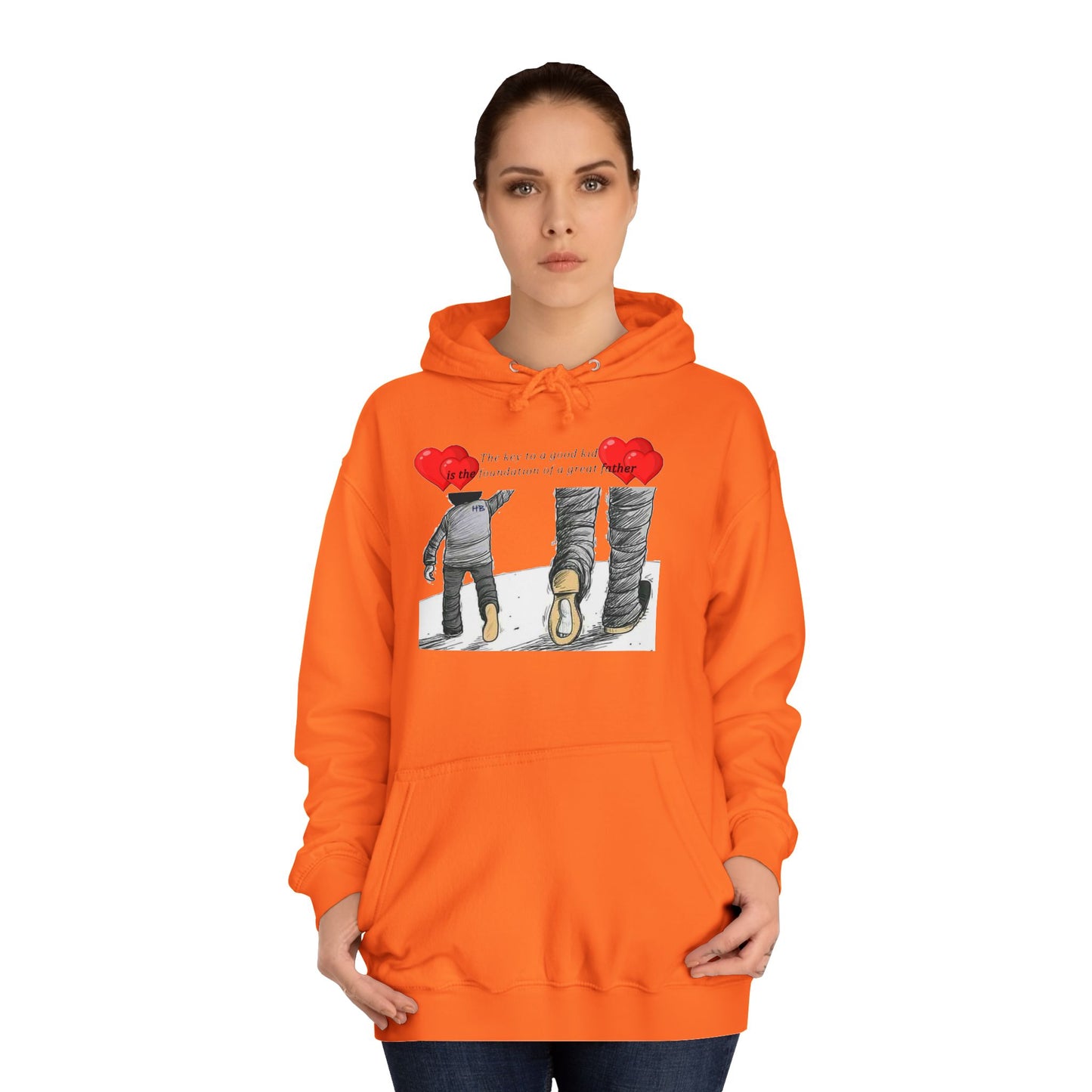 True Fathers, Hand in Hand, Size of Mentorship Love (Hoodie - Cozy and Durable)