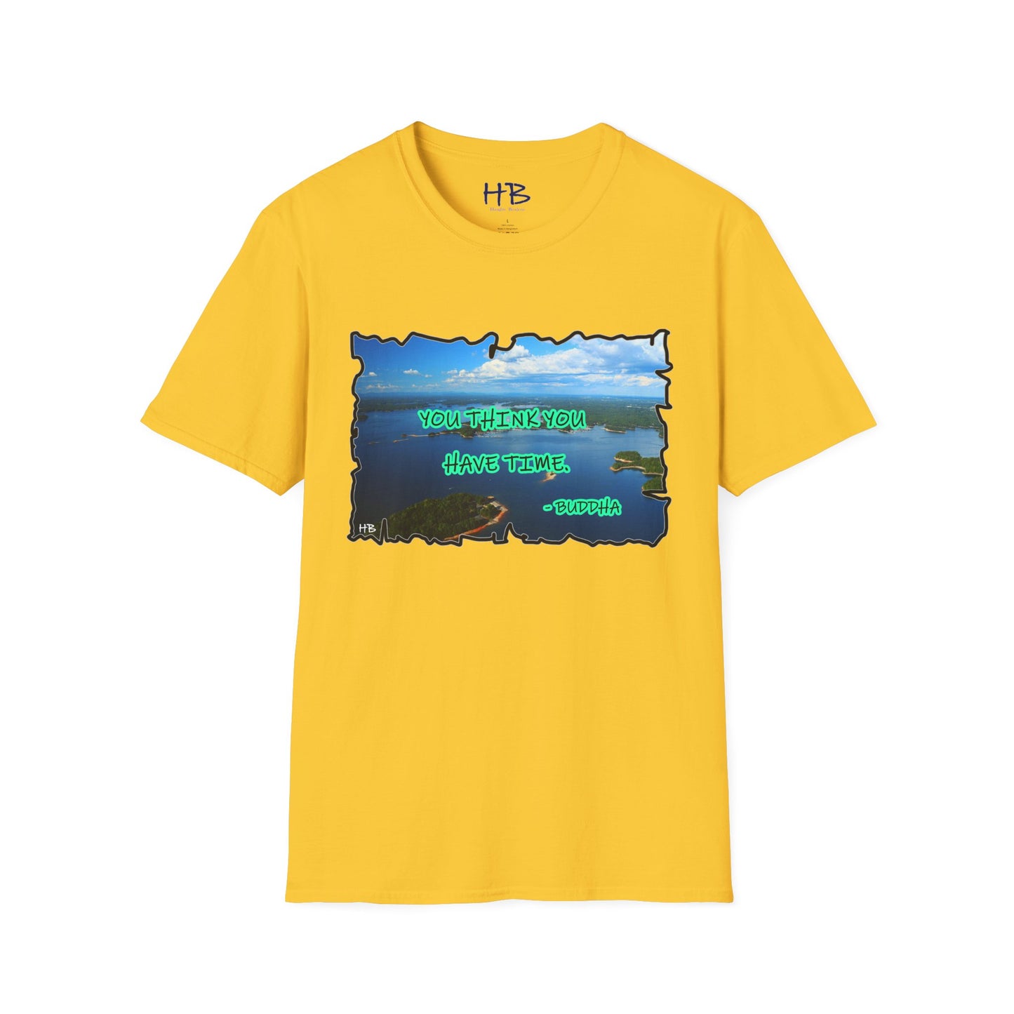 Buddha's Timeless Horizon Harmony; Philosophical Mirage Ethereal Lake Sunset Discourse 6