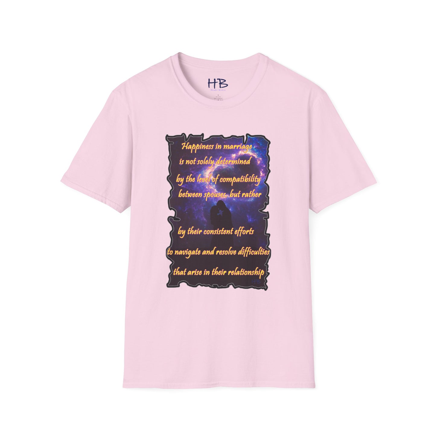 Happiness in marriage is not solely determined by the level of compatibility between spouses, but rather by their consistent effort to navigate and resolve difficulties that arise in their relationship.