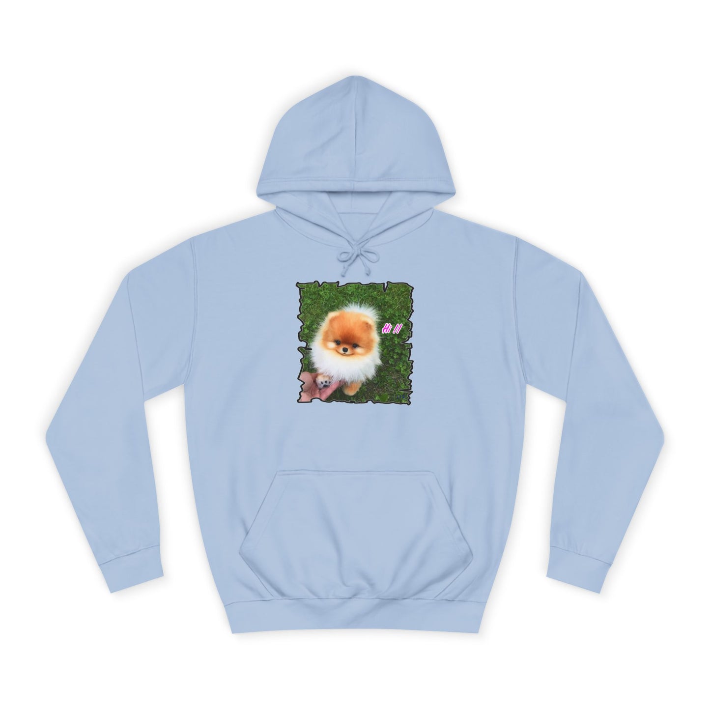 "Hi !!" Tiny adorable Bichon Maltese (Hoodie - Cozy and Durable)