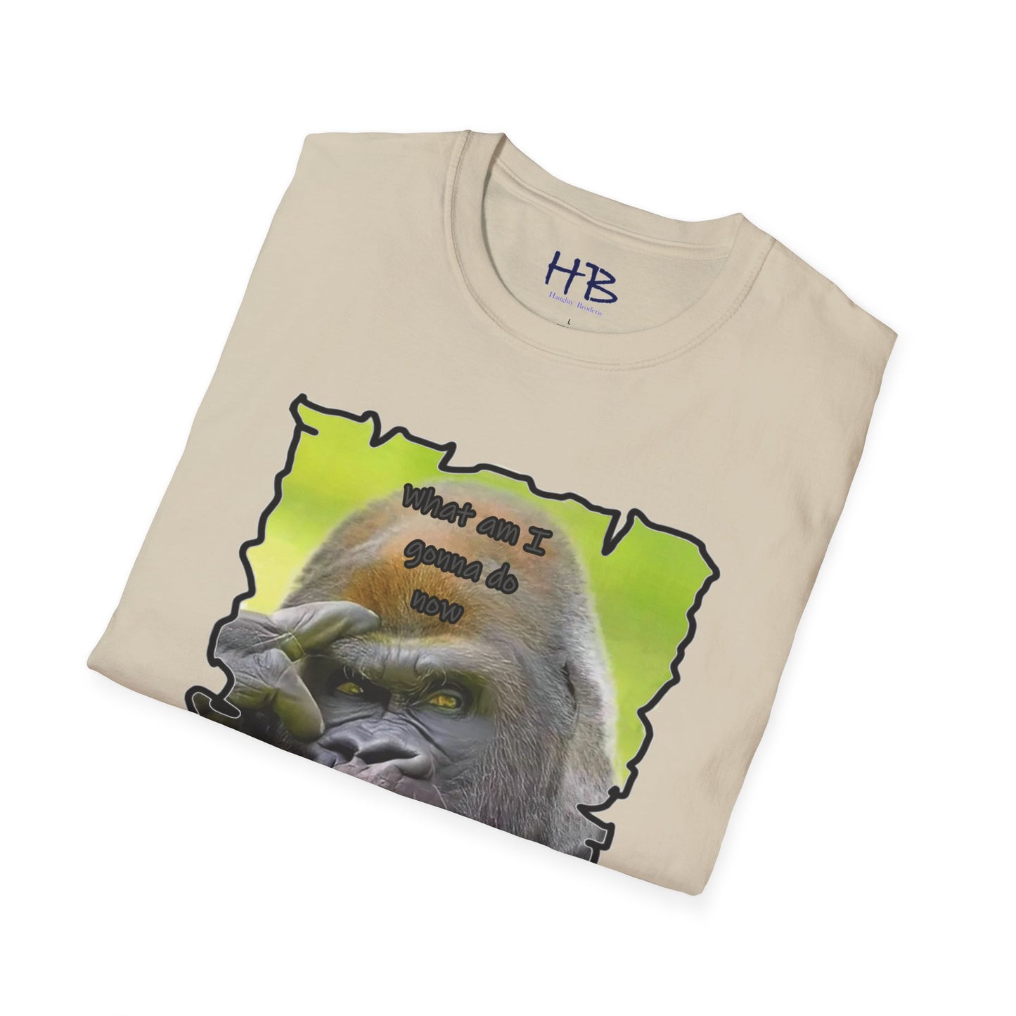 Contemplative Gorilla: Pondering Intriguing  Primate