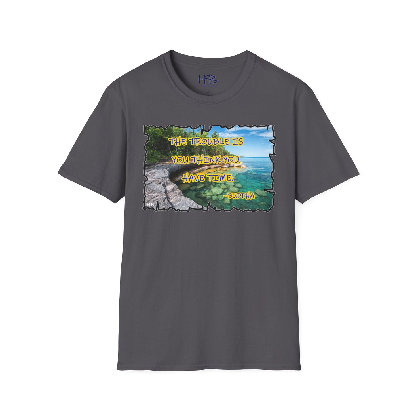 Buddha's Timeless Horizon Harmony; Philosophical Mirage Ethereal Lake Sunset Discourse 6