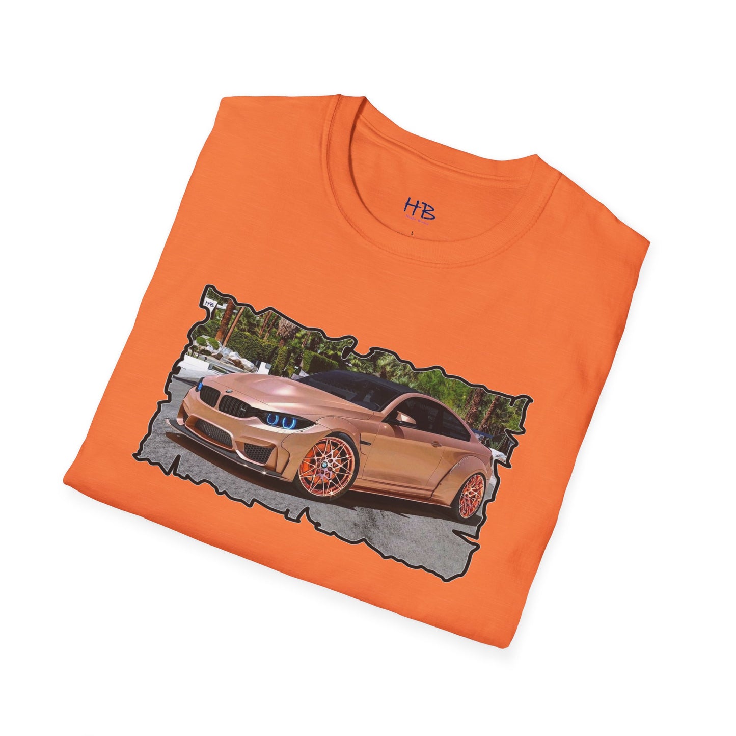 Customized pink BMW M3