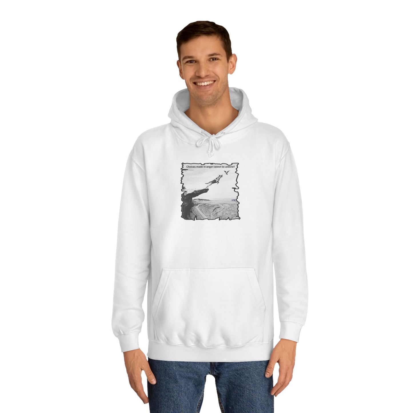 UnWise Woof Cliffhanger Choice Anger's Edge (Hoodie - Cozy and Durable)