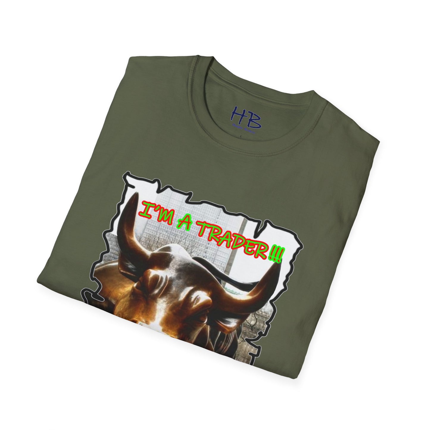 Wall Street Bullish Fashion Trading Enthusiast; Green & Red Confidence Stock Market Vibes