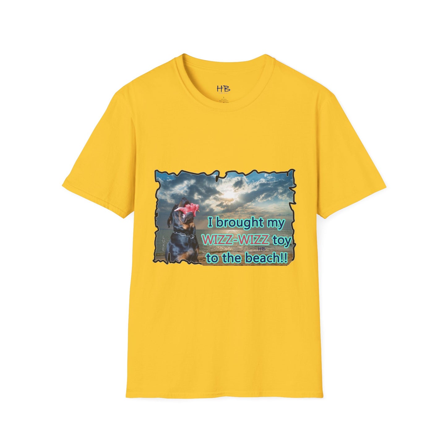 Luke (male Rothweiler) & Wizz Wizz at the beach