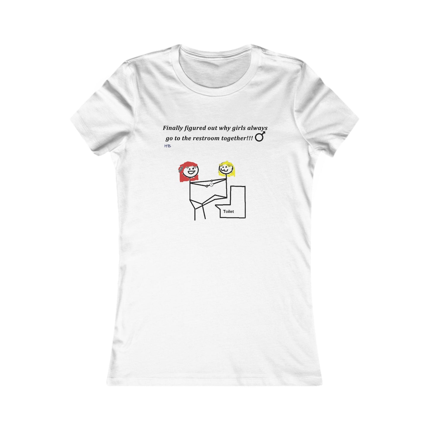 Humorous Restroom Companions Revelations (Women - Premium Cotton Tee)