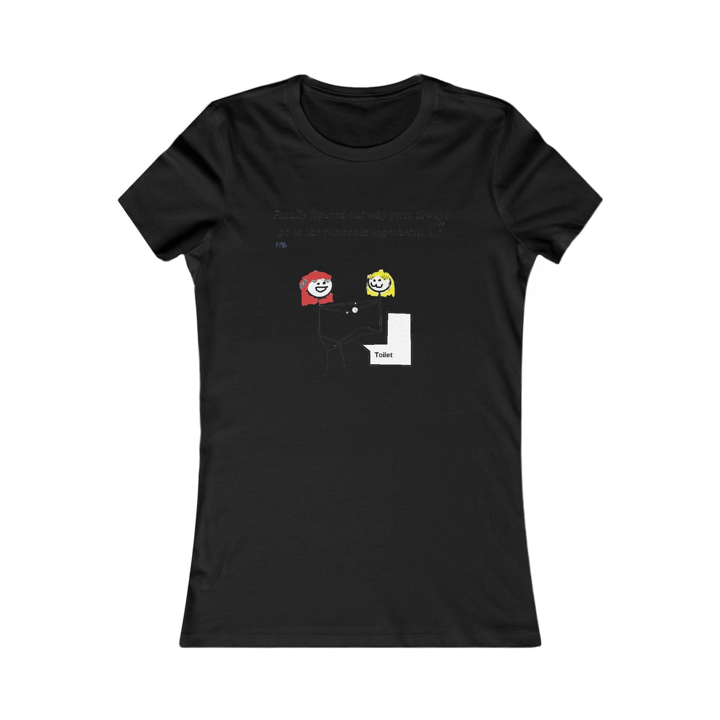 Humorous Restroom Companions Revelations (Women - Premium Cotton Tee)