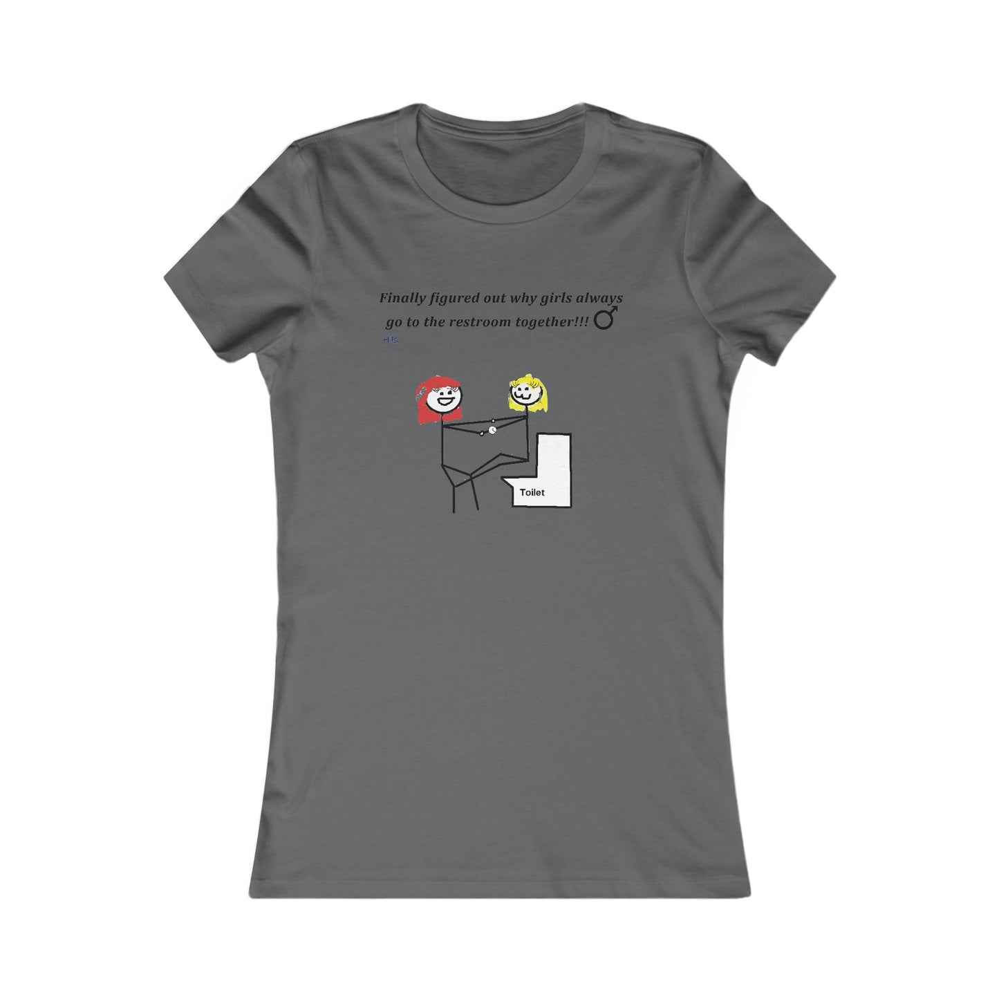 Humorous Restroom Companions Revelations (Women - Premium Cotton Tee)