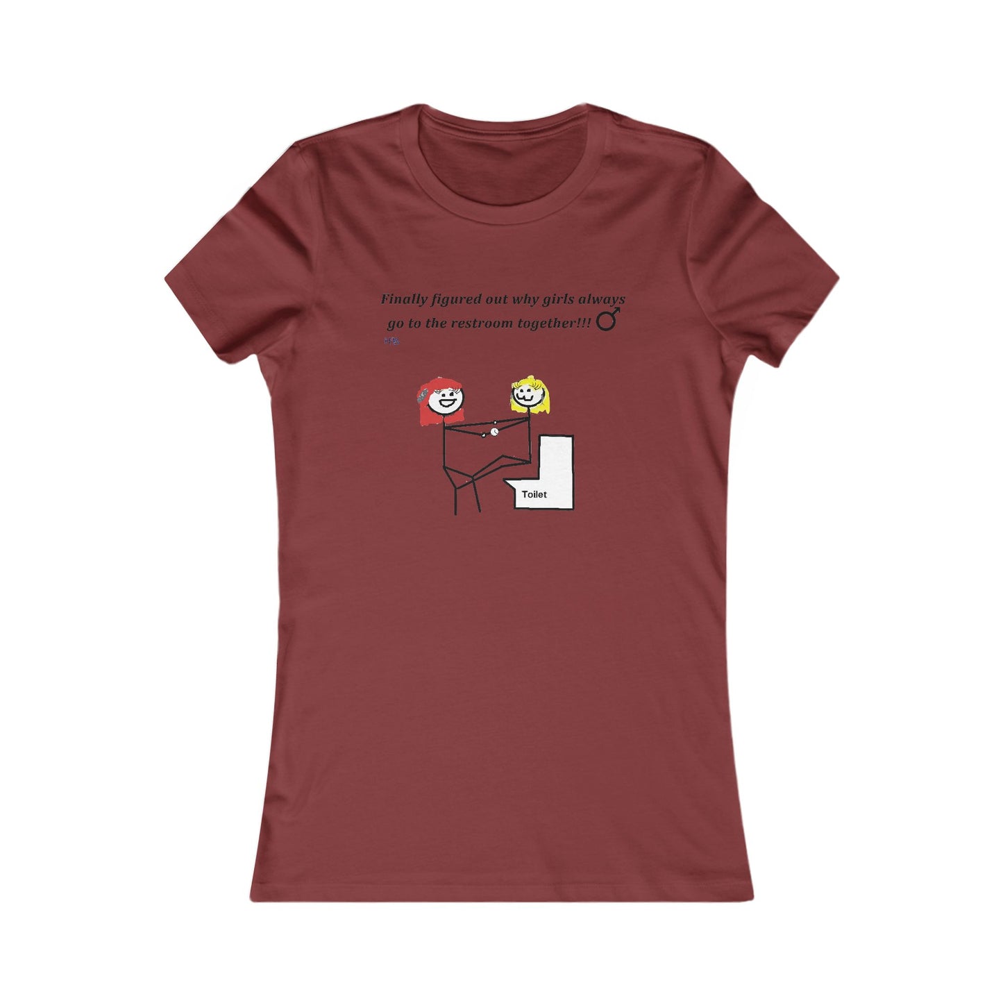 Humorous Restroom Companions Revelations (Women - Premium Cotton Tee)