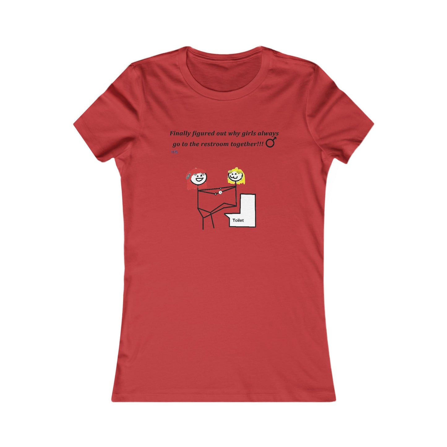 Humorous Restroom Companions Revelations (Women - Premium Cotton Tee)