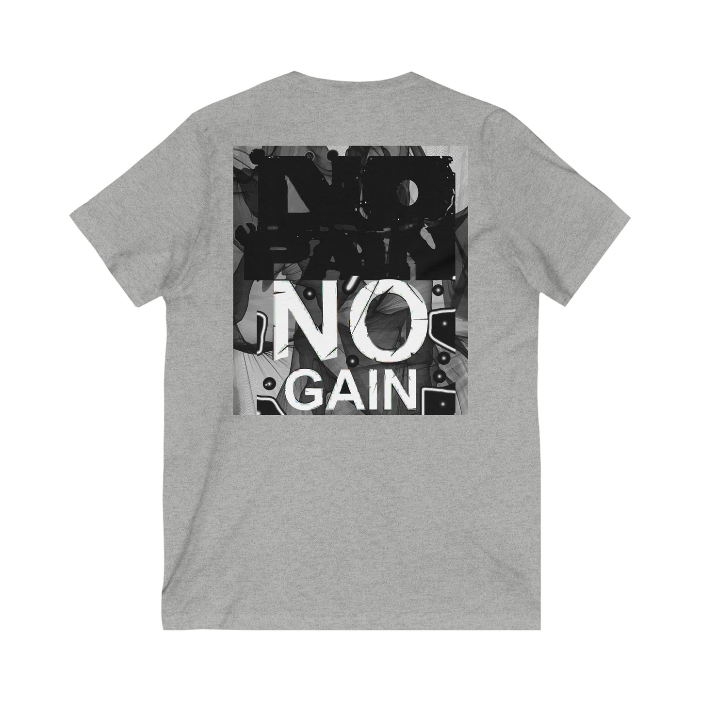 Triumph Trail Journey to Success with No Pain, No Gain (Unisex Jersey Short Sleeve V-neck - Comfortable Everyday Wear)