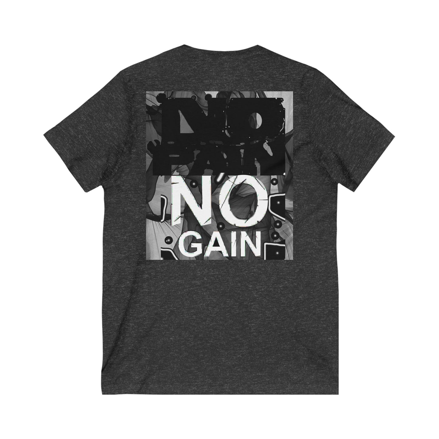 Triumph Trail Journey to Success with No Pain, No Gain (Unisex Jersey Short Sleeve V-neck - Comfortable Everyday Wear)