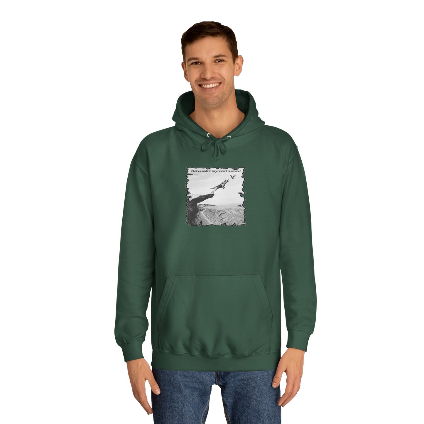 UnWise Woof Cliffhanger Choice Anger's Edge (Hoodie - Cozy and Durable)