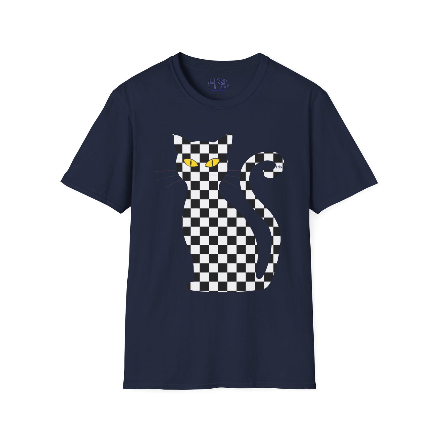 Unconventional Elegance: The Checkered Cat
