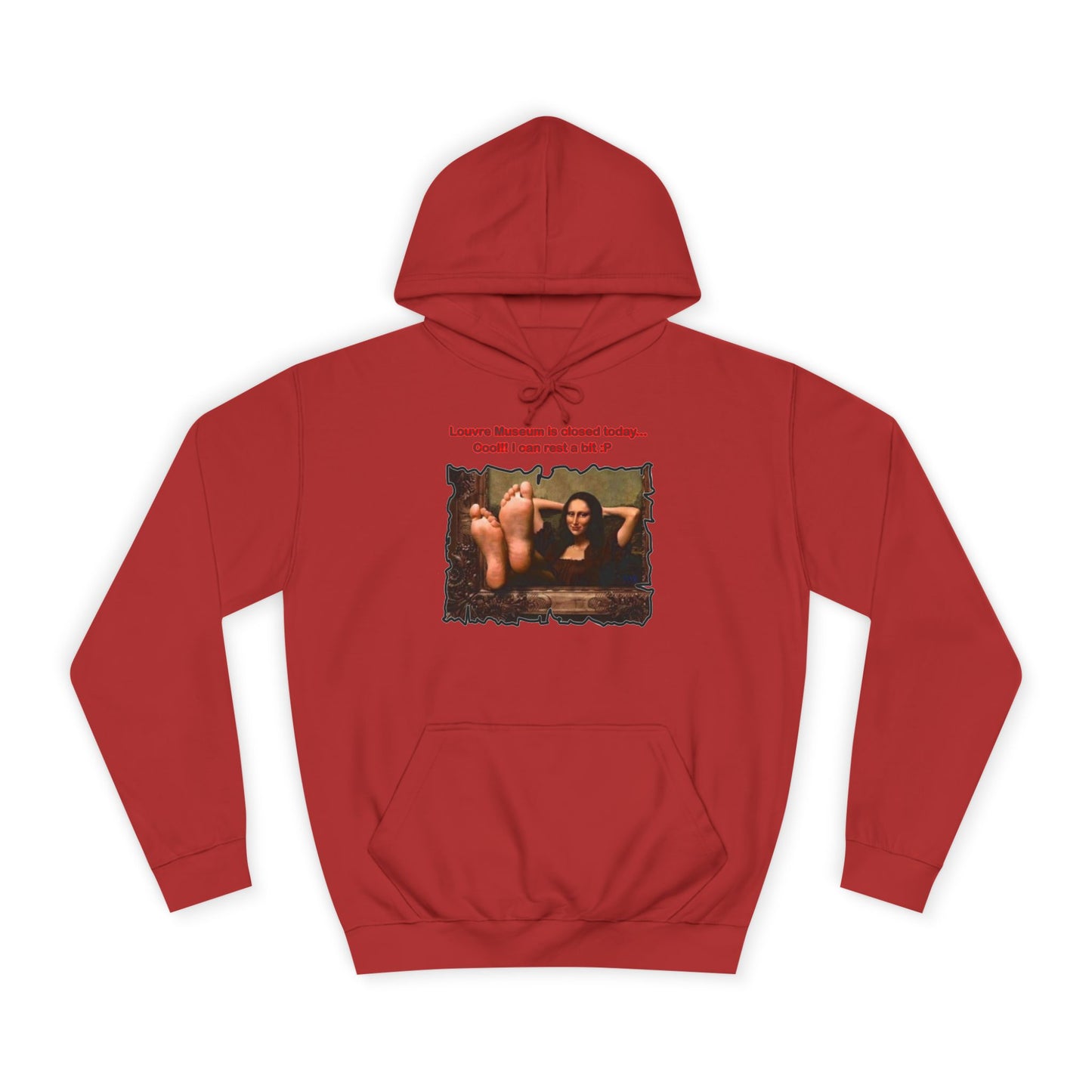 Get Yours Now -- Mischievous Playful Mona Lisa (Hoodie - Cozy and Durable)
