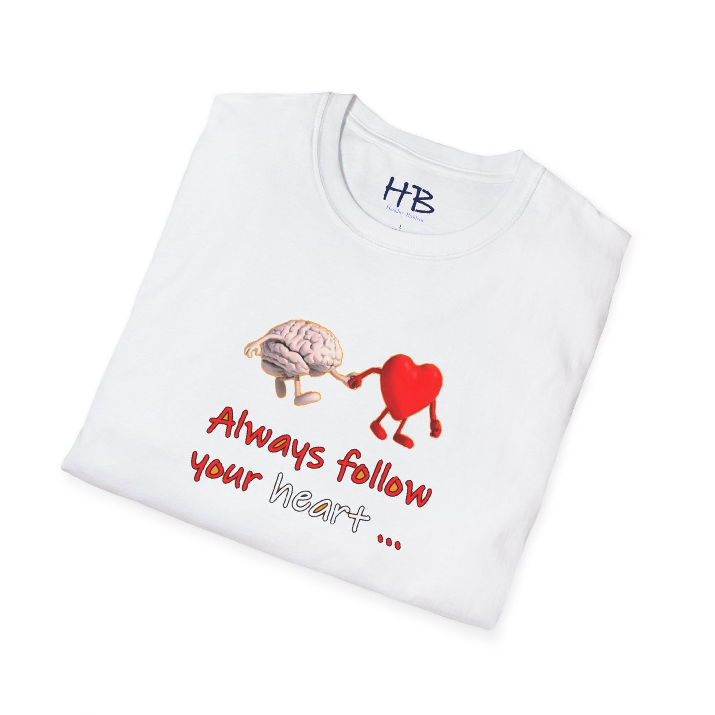 Embracing the Heart-Mind Connection: A Visual Reminder to Follow Your Heart with brain's logic