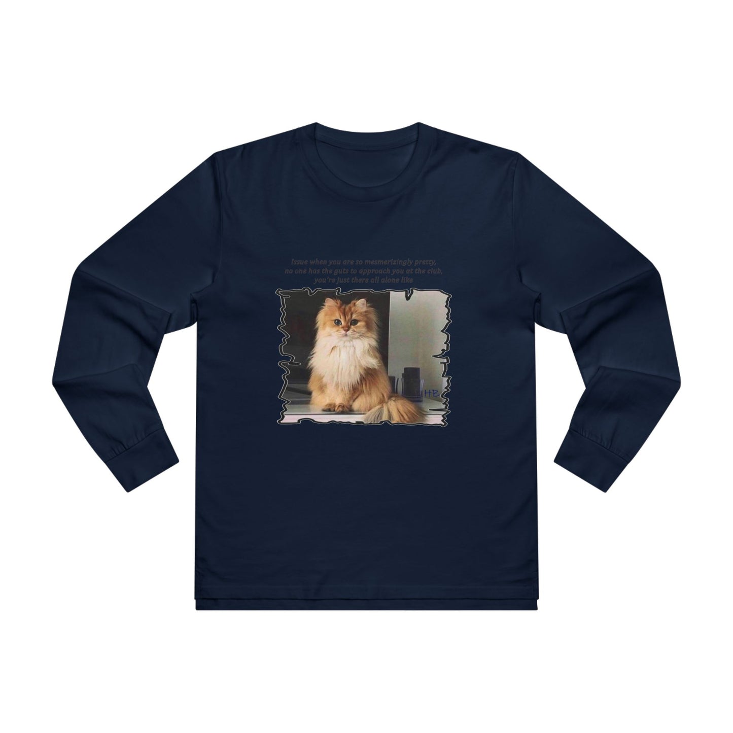 Get Yours Now -- Mesmerizing Lonely Kitty (Men's Base Longsleeve Tee - All-Season Wear)
