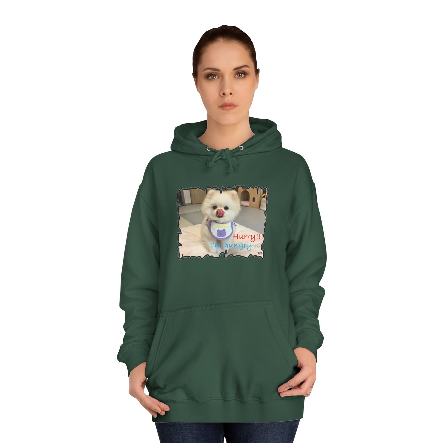 Bichon Maltese "Hurry, I'm hungry!!!" (Hoodie - Cozy and Durable)