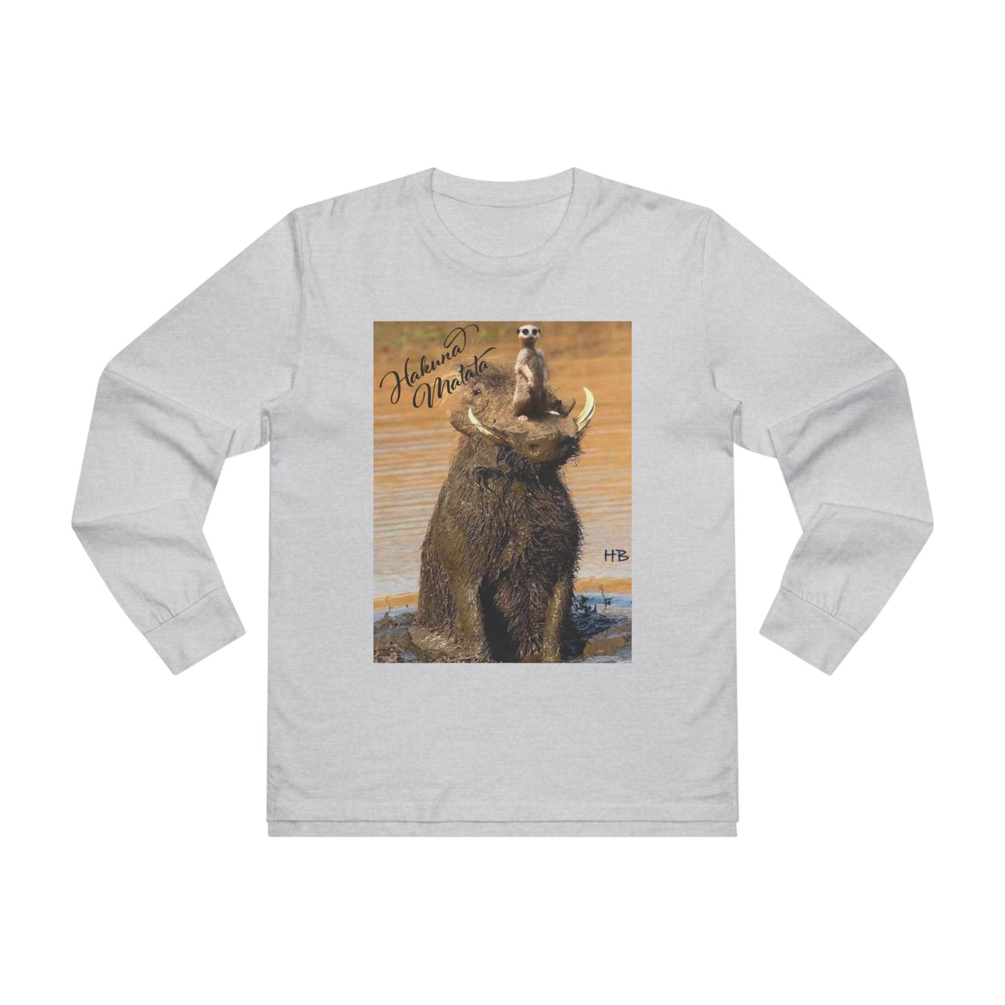 Smile Spark with Hakuna Matata Positivity Patrol Duo (Men's Base Longsleeve Tee - All-Season Wear)