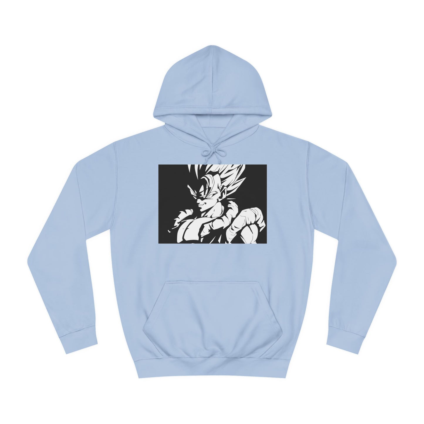 Get Yours Now -- Japanese Superhero anime in black and white (Hoodie - Cozy and Durable)