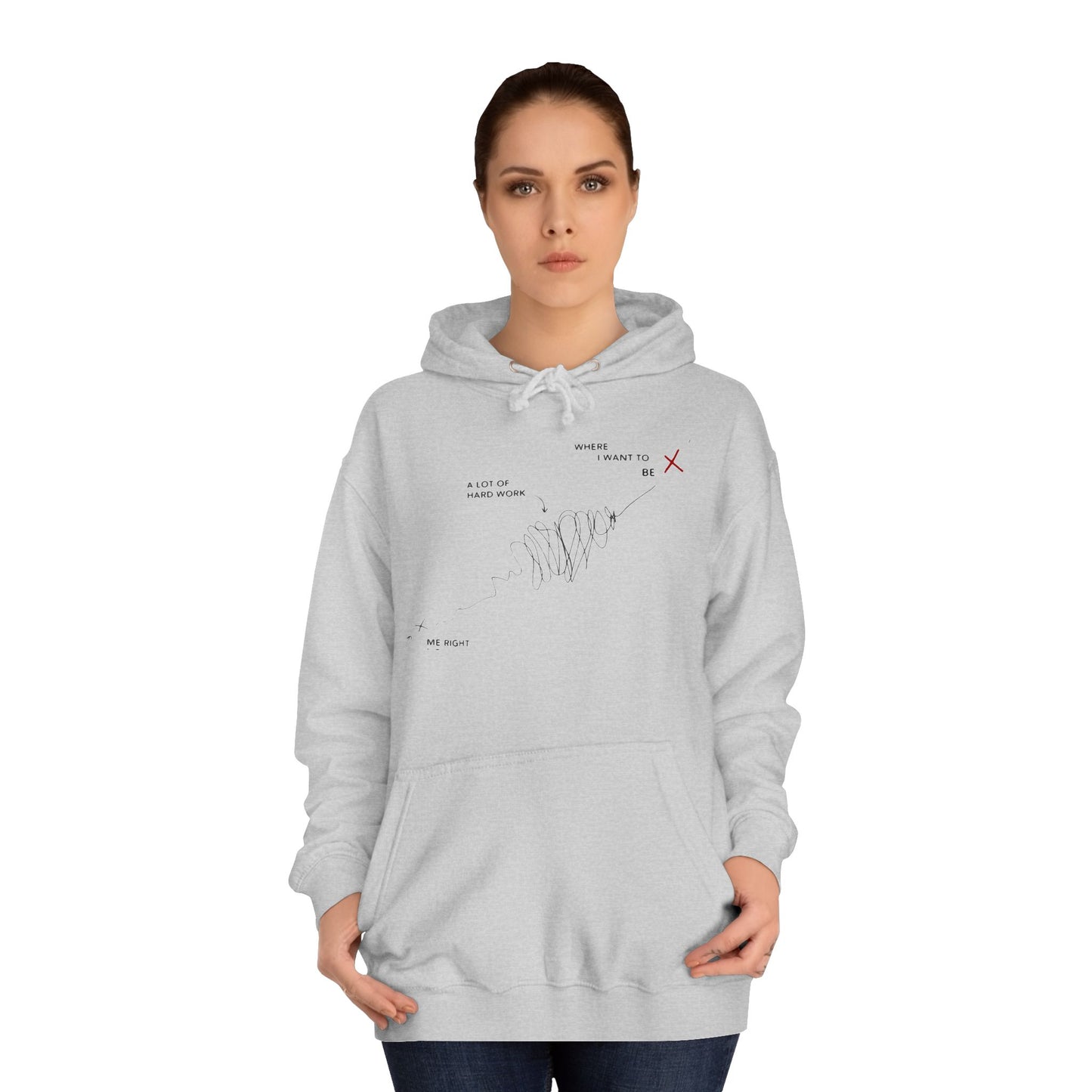 Triumph Trail Journey to Success with No Pain, No Gain (Hoodie - Cozy and Durable)