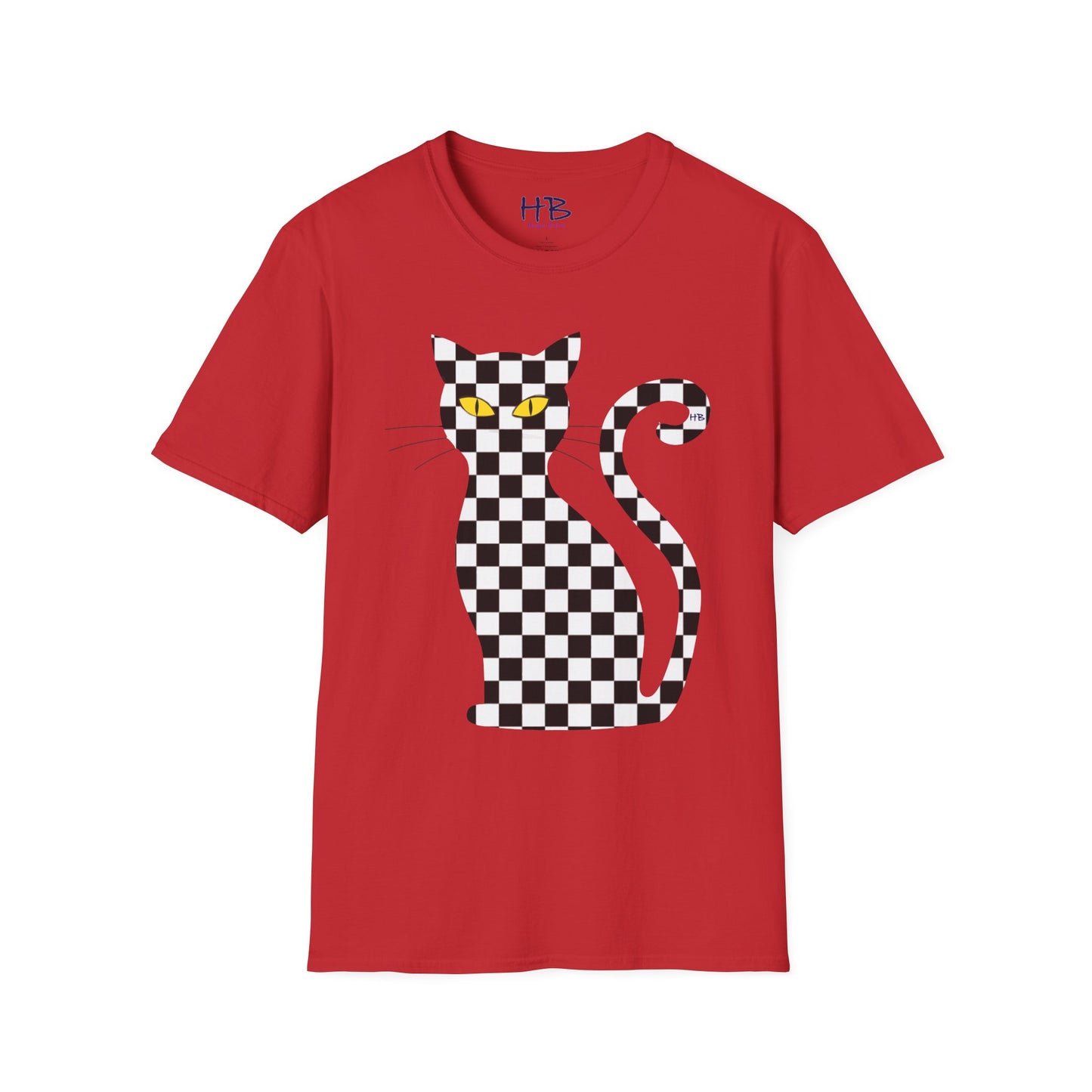 Unconventional Elegance: The Checkered Cat