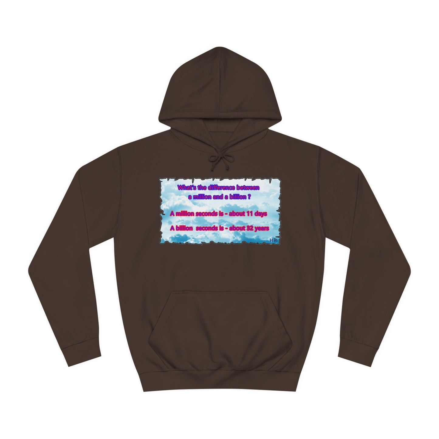Get Yours Now -- Difference between million and billion calculated in seconds (Hoodie - Cozy and Durable)