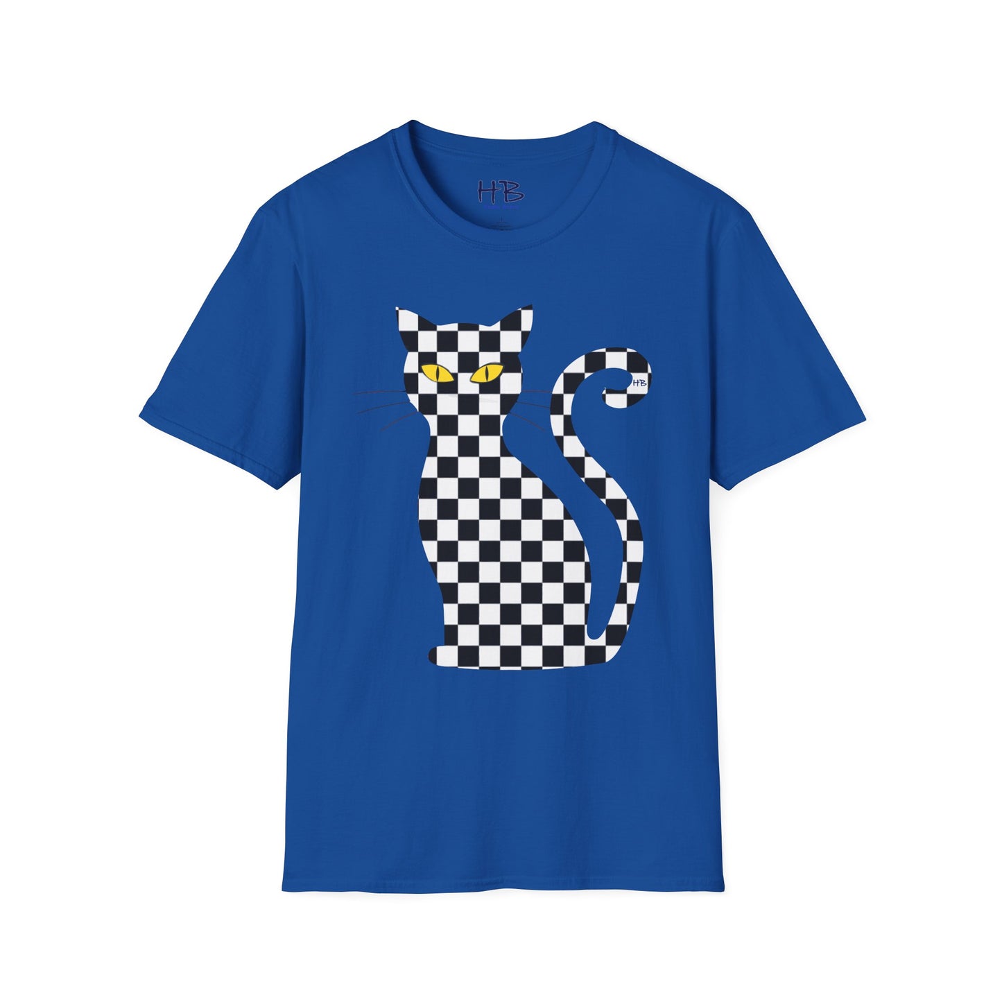 Unconventional Elegance: The Checkered Cat