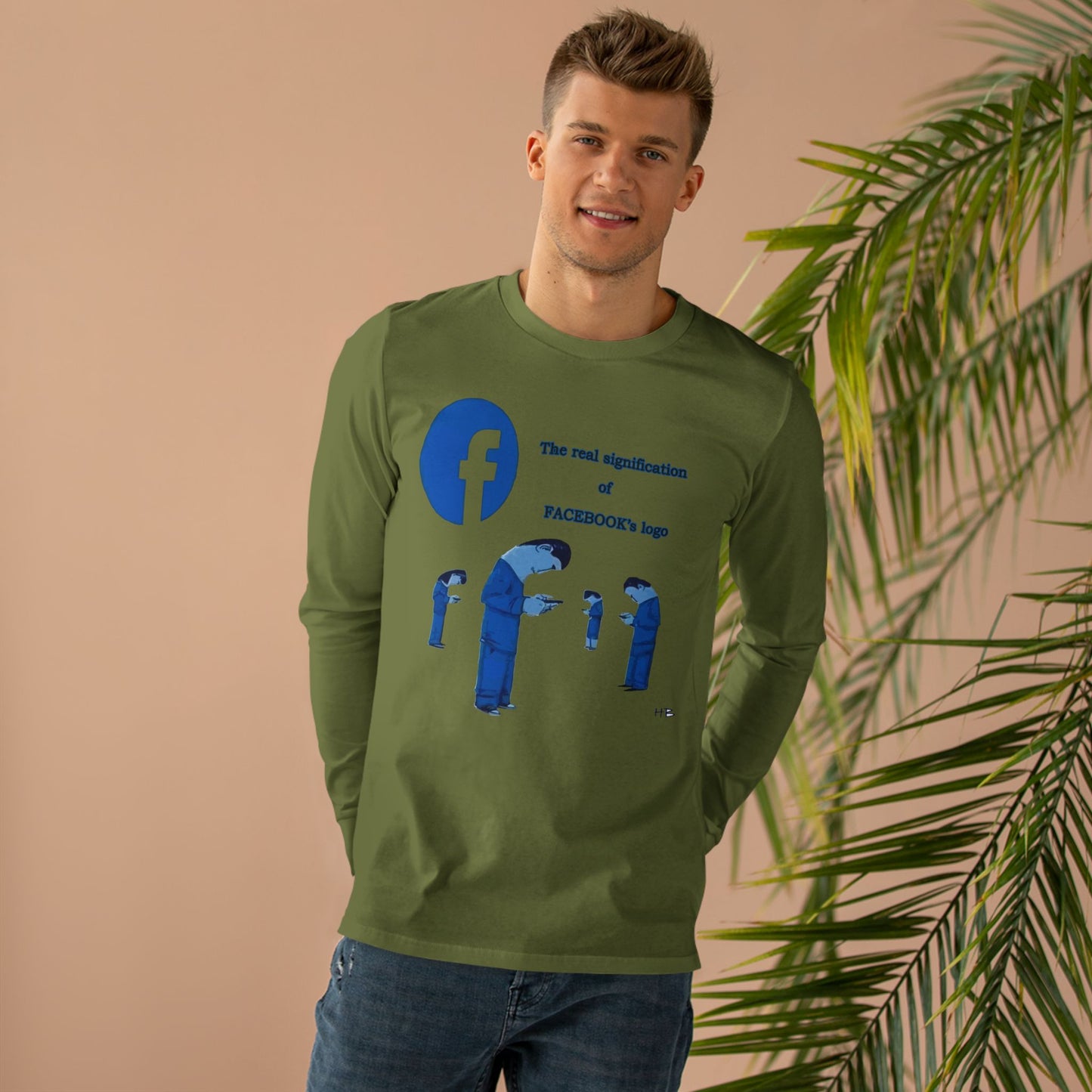 Behind the Logo Unveiling the True Facebook (Men's Base Longsleeve Tee - All-Season Wear)