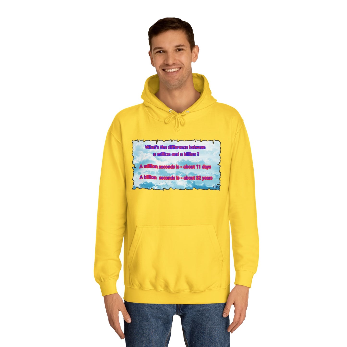 Get Yours Now -- Difference between million and billion calculated in seconds (Hoodie - Cozy and Durable)