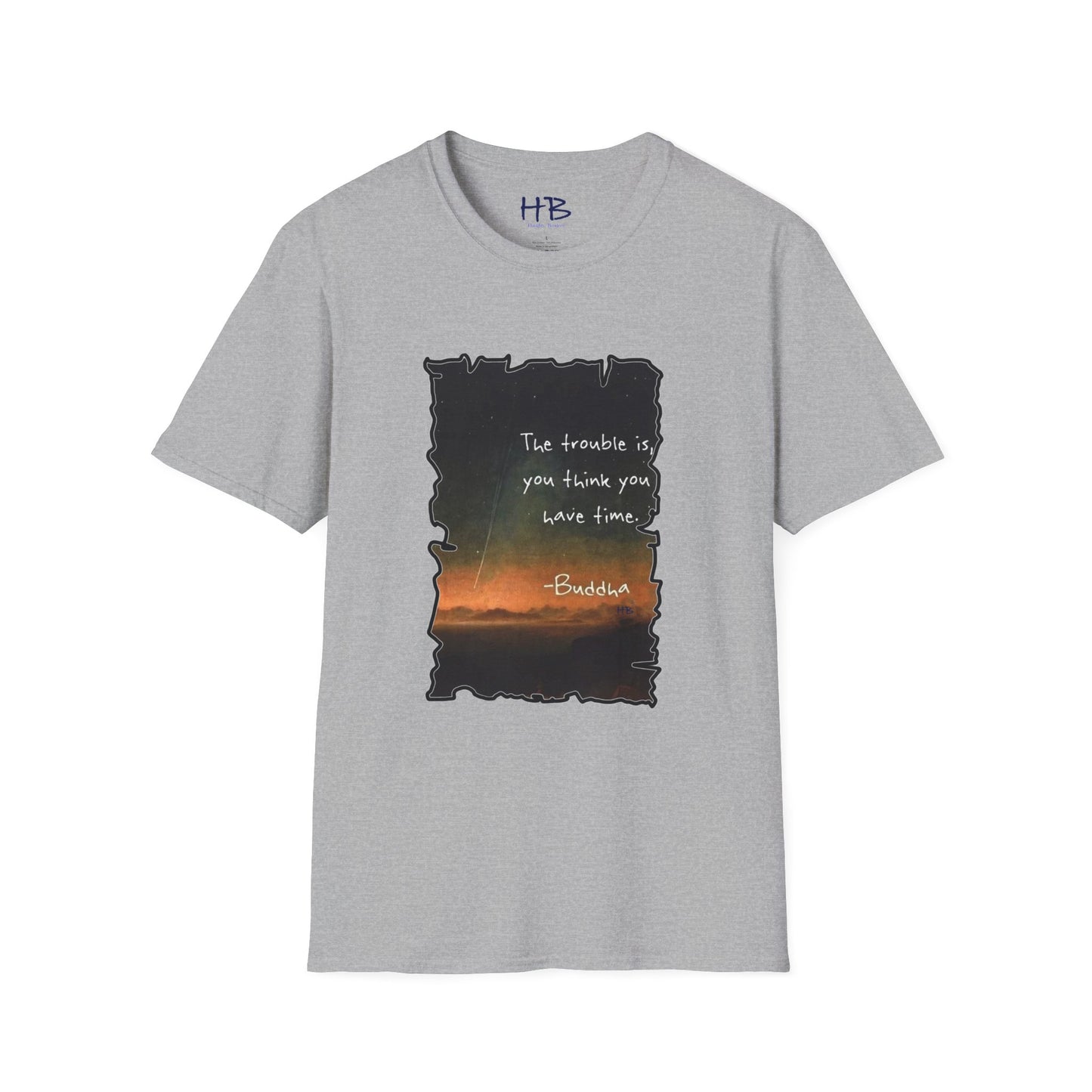 Embrace the Moment: The Time-Conscious Tee Shirt - Buddha