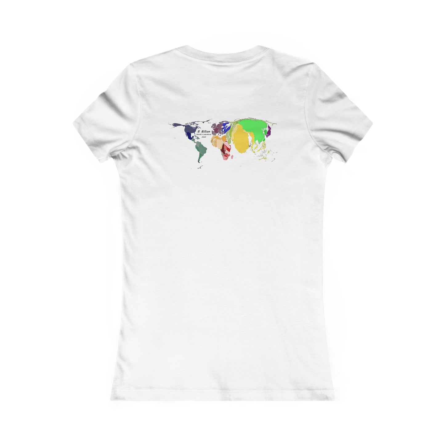 Global density world population (Women - Premium Cotton Tee)
