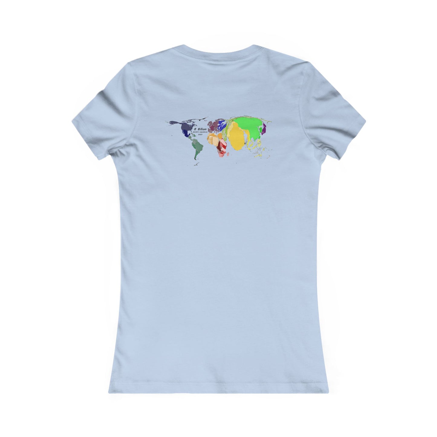 Global density world population (Women - Premium Cotton Tee)