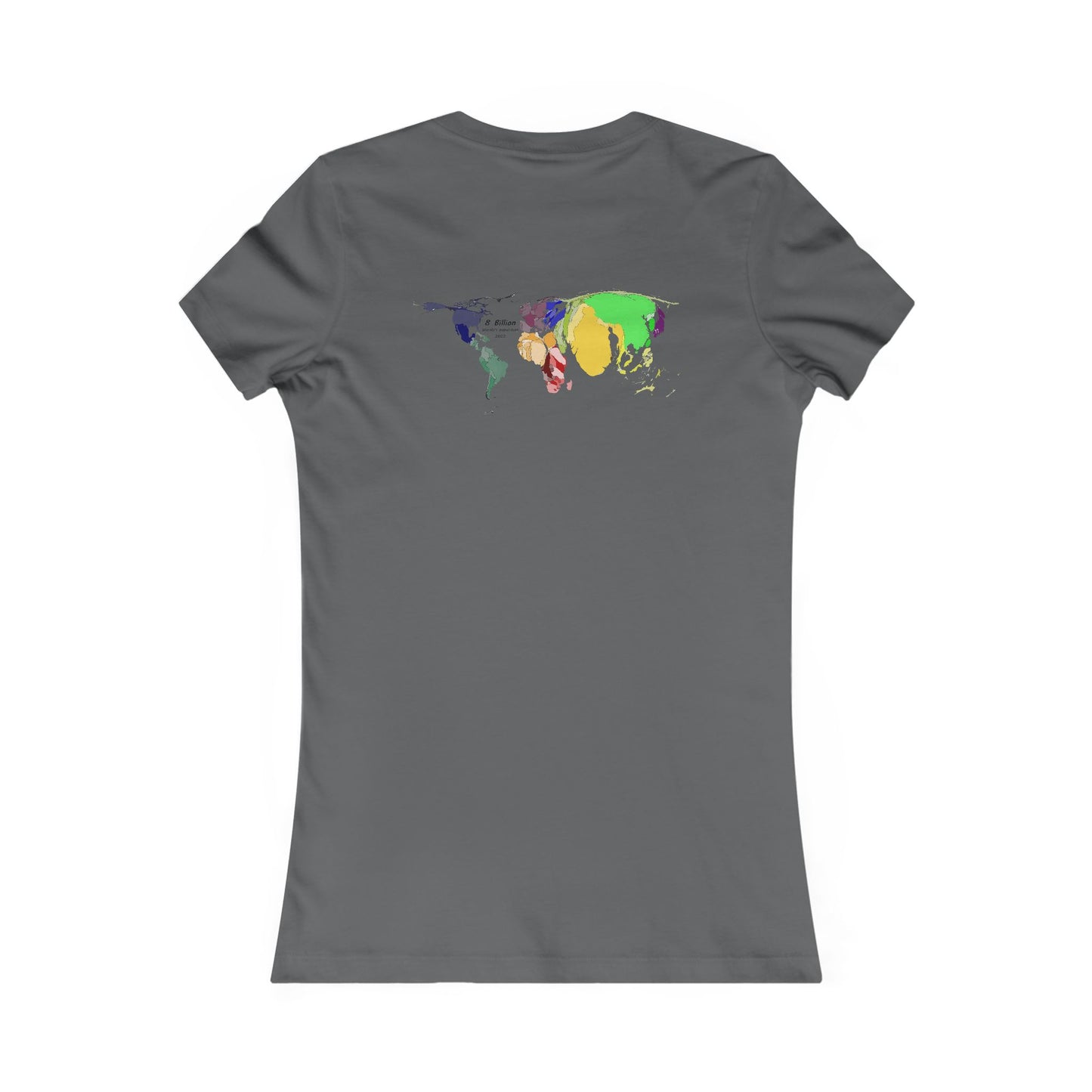 Global density world population (Women - Premium Cotton Tee)