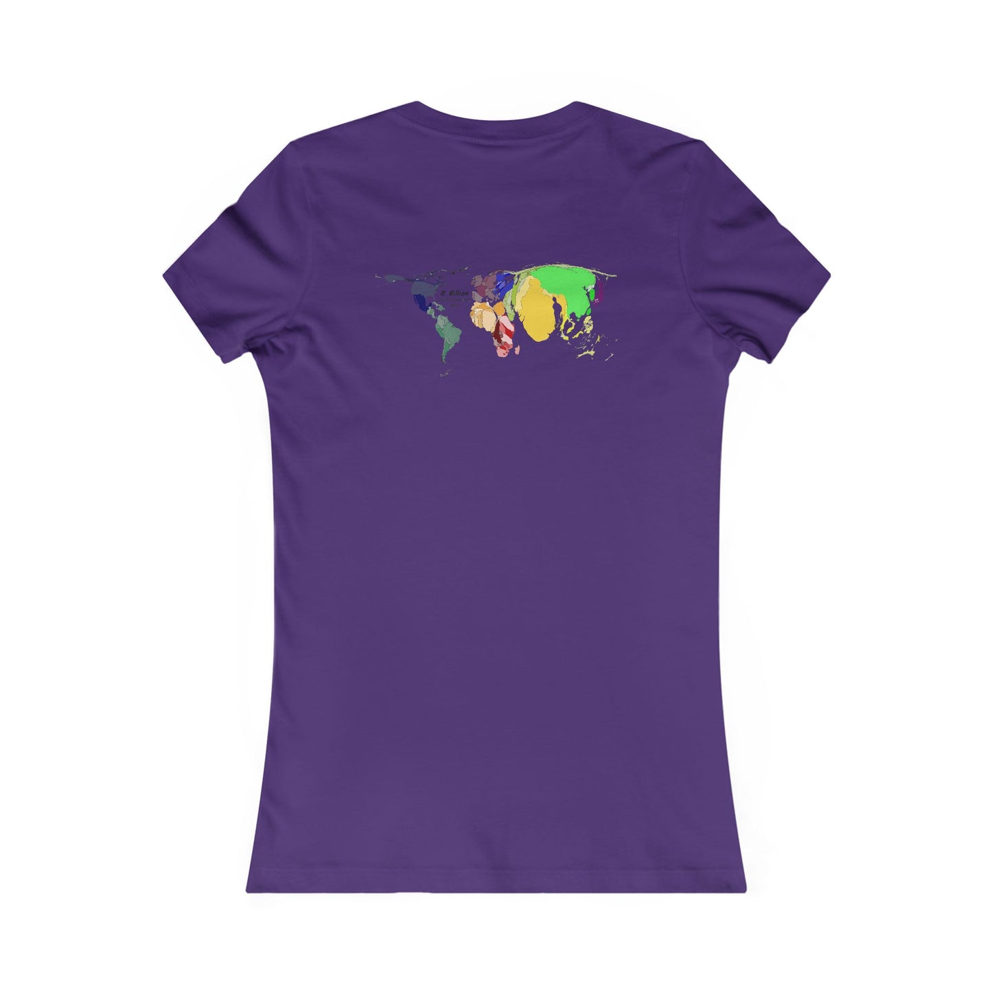 Global density world population (Women - Premium Cotton Tee)