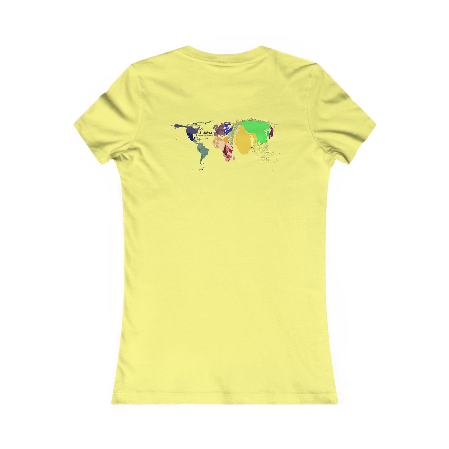 Global density world population (Women - Premium Cotton Tee)