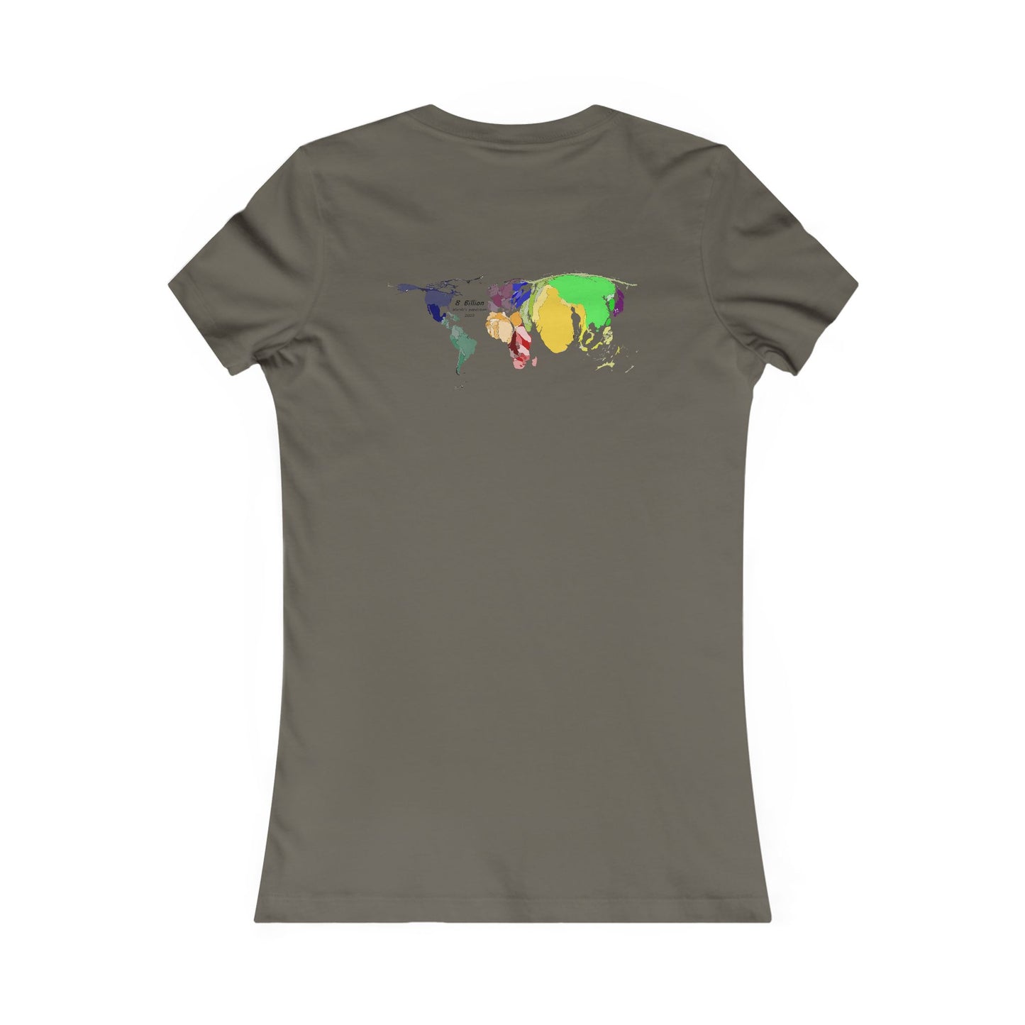 Global density world population (Women - Premium Cotton Tee)