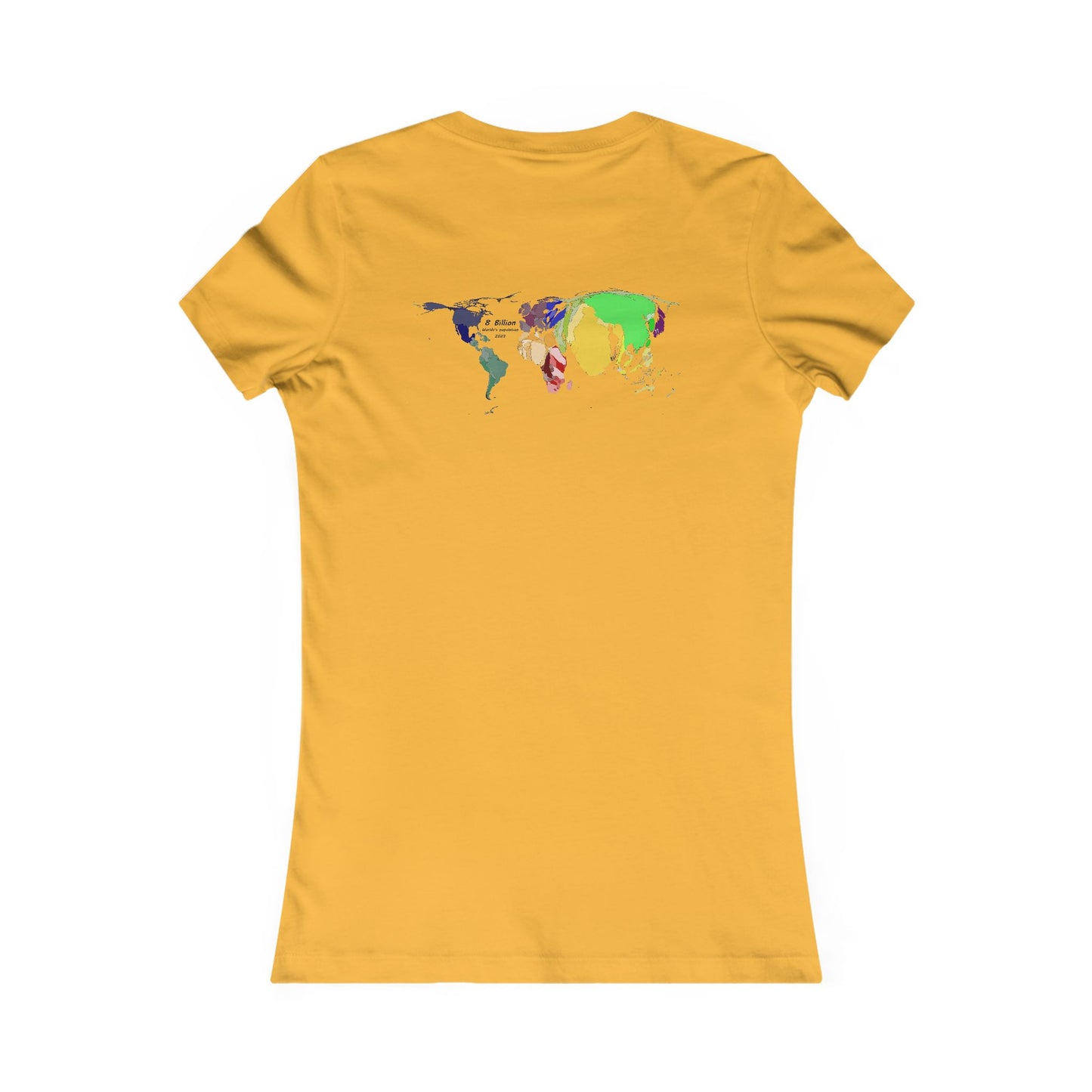 Global density world population (Women - Premium Cotton Tee)