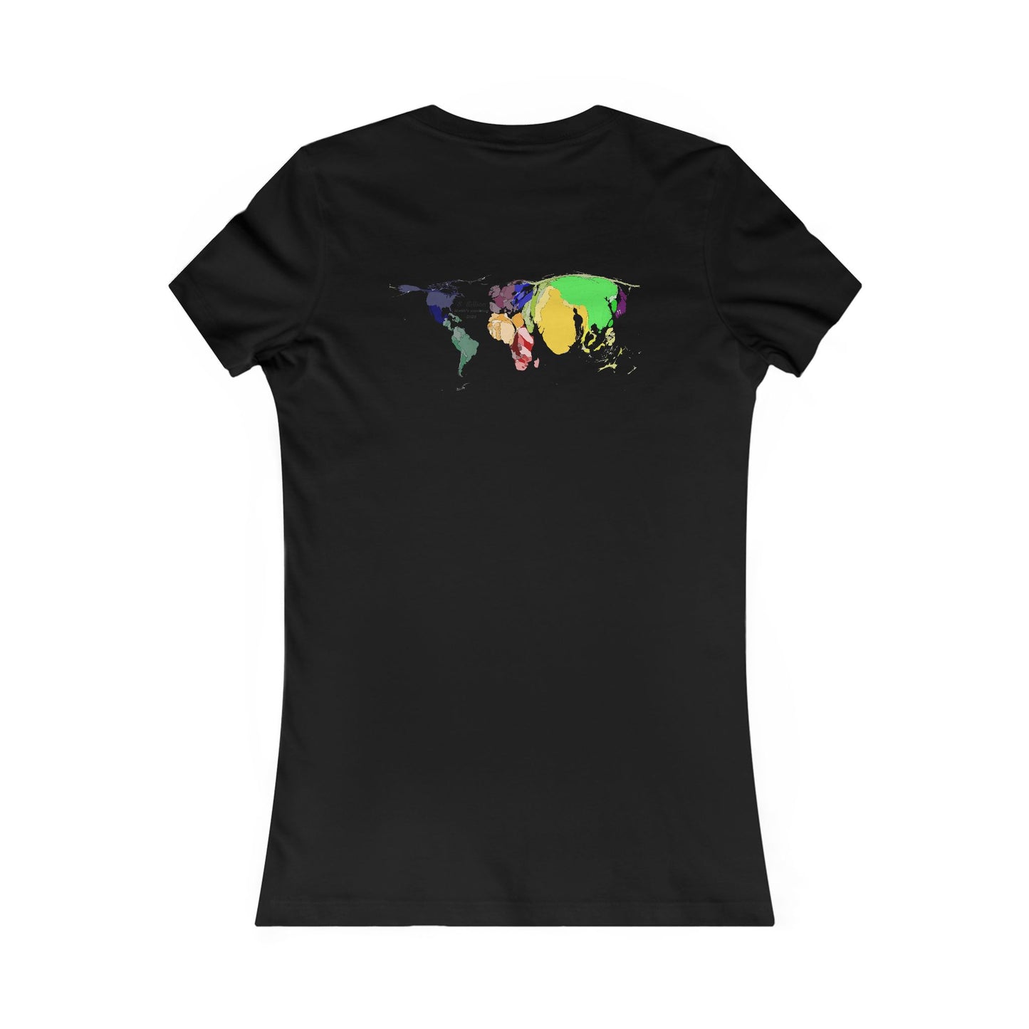 Global density world population (Women - Premium Cotton Tee)