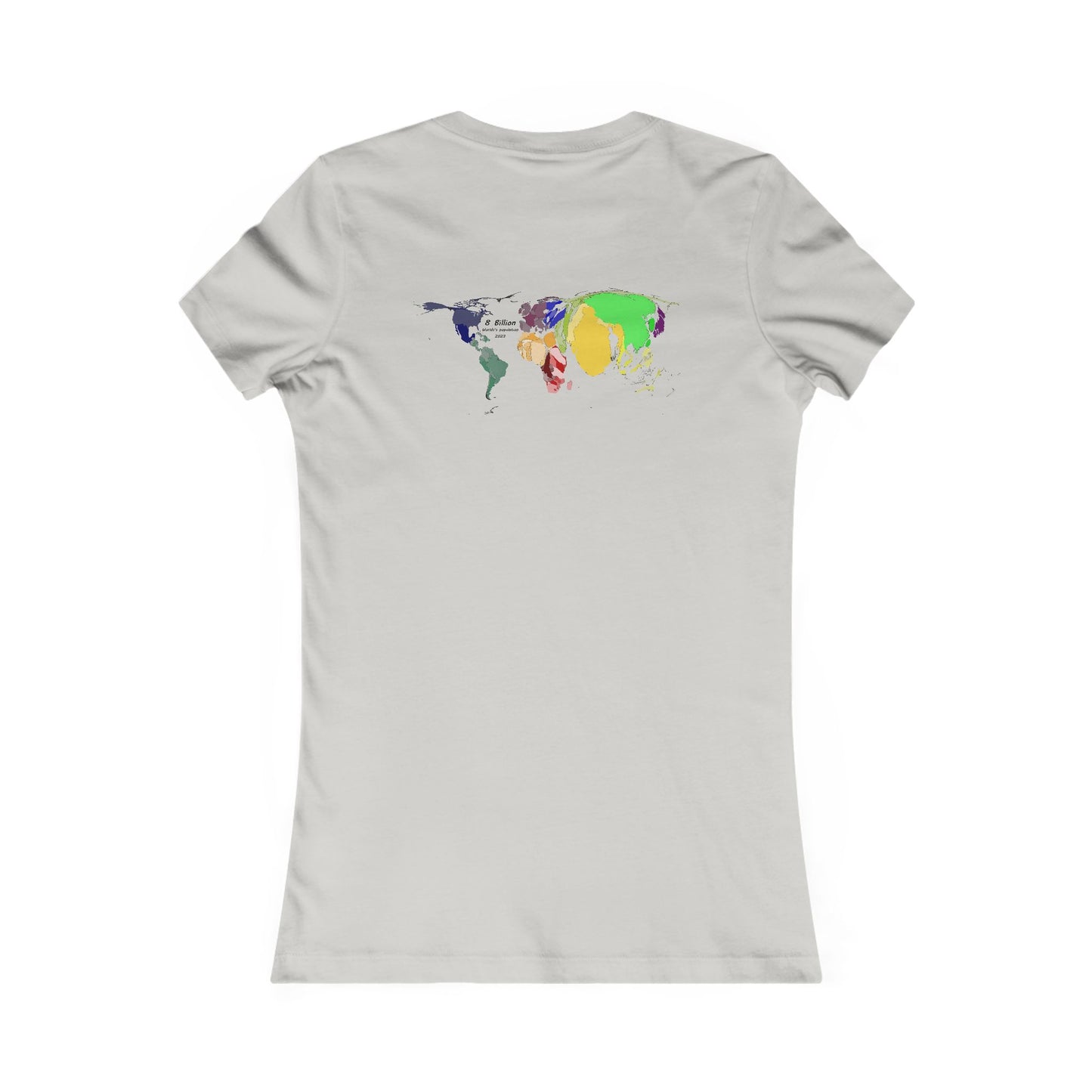 Global density world population (Women - Premium Cotton Tee)